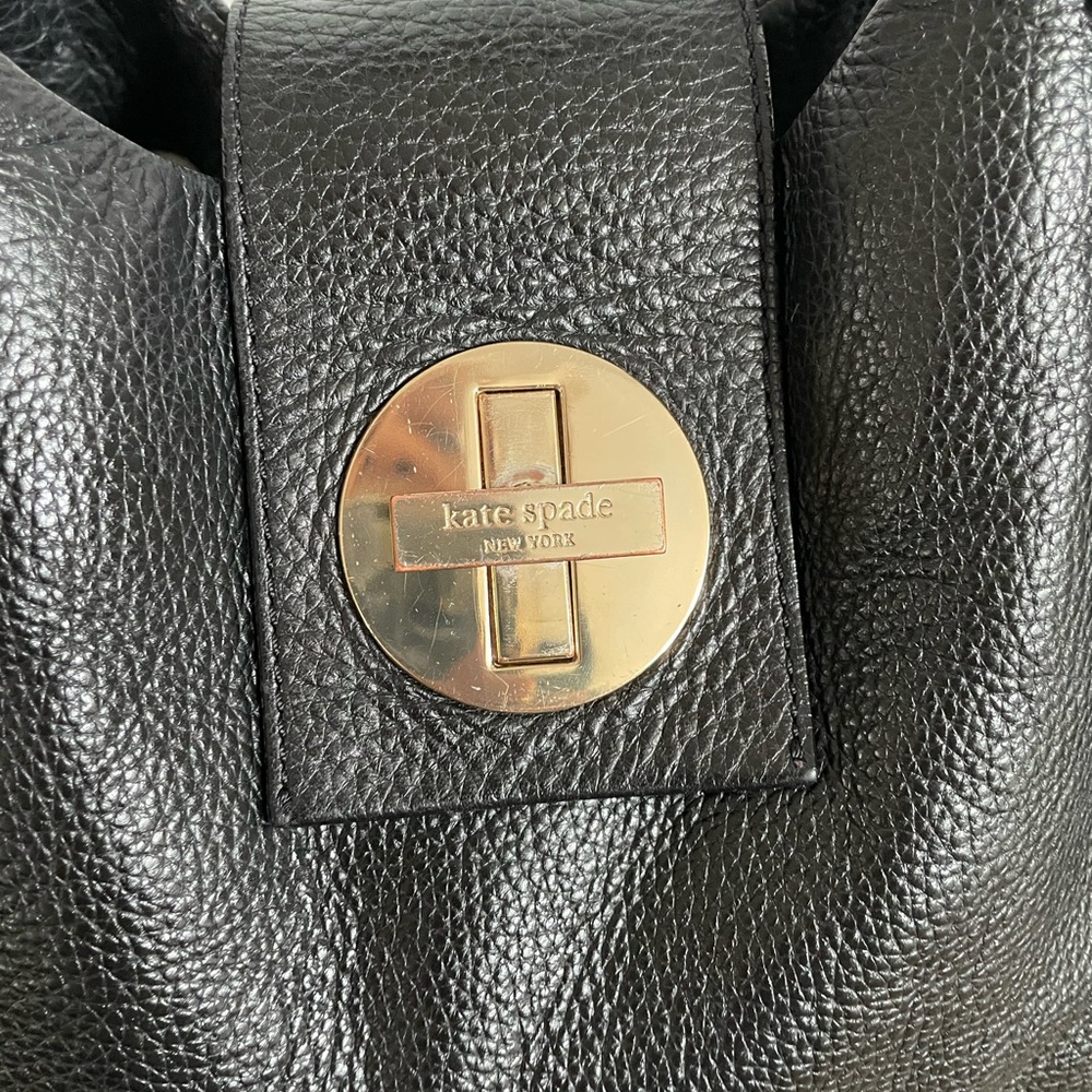 Kate Spade Vintage Leather Twist Lock Tote Shoulder Bag - Picture 5 of 10